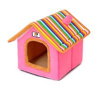 BaoFufc Niche chaude pour chats d'intérieur - Lavable - Auto-chauffant - Tente apaisante pour chiots et petits chiens - Fond antidérapant - Pour chats d'intérieur