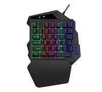 BaoFufc V500 35 touches pour clavier de jeu gaucher avec entrée de contrôleur analogique à une main pour la fabrication de cartes