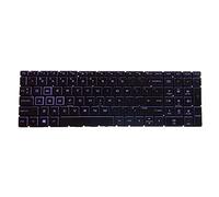 BaoFufc Version US Clavier Unibody ForHP Gaming 15-CX TPN-C133 15-DK 15T-DK TPN-C141 15-EC TPN-Q229 16-A Clavier d'ordinateur portable rétroéclairé Clavier rétroéclairé