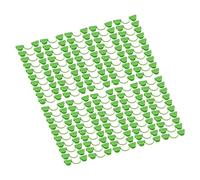 BAOFUYA 100pcs Cadre D'arc en Serre Double Appuyant la Tête à Crampe Pince/Support en Plastique Sauver les Clips Premium pour les Serres (7 mm)