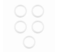 BAOFUYA 20 Pcs Pacificier Anneaux Silicone Saidice Transparent Mannem Chain Solder pour bébé Adaptateur de Joint Torique Baby Infant 2,5 Cm (WHITE)