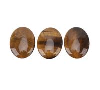 BAOFUYA 3pcs Eye Crystal, Stress Détend Healing Reiki Crystal Pocket Thumb Stone pour l'anxiété Relief Stress Reiki