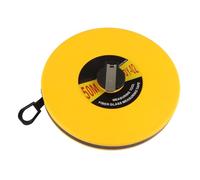 BAOFUYA 50 Mètres du Ruban de Souverain de Mesure en Fibre de Verre pour les Travailleurs de la Construction et les Arpenteurs, le Revêtement en PVC Durable, la Construction Routière et électrique