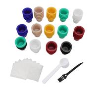 BAOFUYA 60 Tasses de Capsules de café Jetables Réutilisables pour, Dosettes de Tasse de Filtre en Aluminium en Plastique pour le Brassage de Cuisine à Domicile avec une Forme Précise