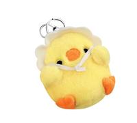BAOFUYA Adorable Porte-clés Moelleux en Peluche, fabriqué à la Main avec un Matériau de qualité Supérieure, Choix pour Chaque âge, Utilisation Polyvalente, taille: 7 X 9cm (Fille poussin)