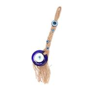 BAOFUYA Amulette Œil de Protection Décorative | Amulette du mauvais œil faite à la main avec perles bleues Protection Symbolisme du mauvais œil Décoration de jardin en