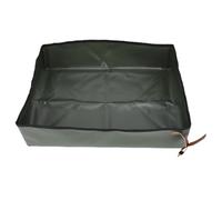BAOFUYA Bac à Litière Pliable pour Chat, Bac à Litière de Voyage Standard Imperméabilisant, Toilettes Pliables pour Chat pour Activités de Plein Air, Camping (OD Vert Grand)