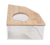 BAOFUYA Boîte de Bain du Hamster Acrylique avec Ventilateur à Droite, Matériau de Haute qualité, Conception Transparente, Facile à Nettoyer, adapté aux Petits Hamsters pour Animaux de Compagnie