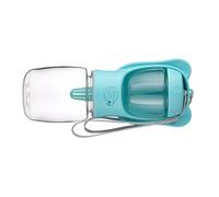 BAOFUYA Bol d'eau de Voyage pour Chiot 2 en 1, Bouteille d'eau Portable et Récipient de Nourriture, capacité de 350 ML, Serrure Anti-Fuite pour Chien, Fournitures de Voyage en Plein Air pour Chien