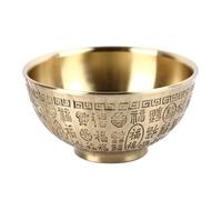 BAOFUYA Bol d'Offrande Bouddhiste Tibétain en Cuivre, Bol d'eau Bénite pour Décoration d'Intérieur, Accessoire d'Autel de Sorcellerie