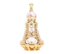 BAOFUYA Bouteille D'huile Essentielle en émail, Construction en Alliage de Zinc au Milieu-Oriental élégant Bouteille de Parfum en Métal Vide Réutilisable Idéal pour Le Mariage (Or Blanca)