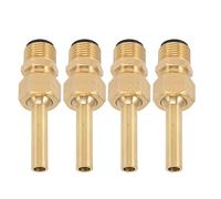 BAOFUYA Bulles de Fontaine de Faisceau Direct et de Fuite Buzle Stable de Connexion Libre pour Un étang de Jardin, Musée [4 Pcs Mâles Fadio buse] (G1/2)