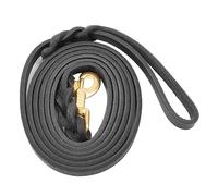 BAOFUYA Ceinture de Chien à Crochet Cuivre Premium, Corde de Traction en Cuir Souple pour Les Grands Chiens Moyens, Adaptés à L'entraînement et aux Promenades Quotidiennes, Marchands Noirs