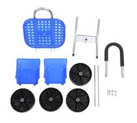 BAOFUYA Chariot de Jardin avec Siège Roulant Pivotant à 360°, Pneus Increvables, Dossier Ergonomique et Hauteur Réglable pour Le Jardinage et Les Travaux extérieurs.