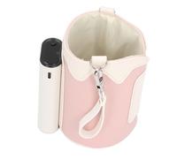 BAOFUYA Chauffe-biberon Portable, Batterie de Grande capacité, 21 Vitesses, Réglages de Température, Affichage Numérique, Sac Chauffe-lait Multifonctionnel Portable en Simili Cuir pour (PINK)