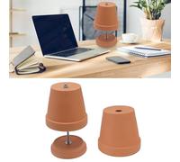 BAOFUYA Chauffe-Bougie en Céramique pour Bougies Chauffe-Plat avec Design à Double Paroi, Forme de Lampe de Table pour Salon et Bureau, Transfert de Chaleur Rapide