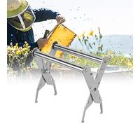 BAOFUYA Clamp/Holder de Cadre d'abeille, Outil d'apiculture en Acier Inoxydable, Accessoire de Ruche Portable pour Une Gestion Efficace du Cadre, Taille 5,1 X 5 Pouces, Facile à Utiliser pour Les