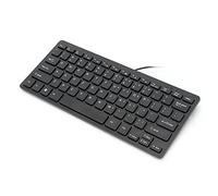 BAOFUYA Clavier USB Portable Ultra Mince USB Mini Clavier 78 Touches ABS MATÉRIAUX ABS MÉCANIQUE du BUIT LOIX avec 10 Millions de Fois Durabilité pour Ordinateur Portable PC de Bureau (Black)