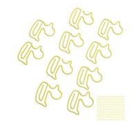 BAOFUYA Clips de Papier Jaune à 100 ° Clips Métalliques Légers pour la Classification des Documents