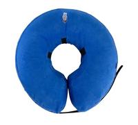 BAOFUYA Collier de Chien Gonflable Collier de Protection Douce pour Les Démangeaisons de la Peau Après L'opération, Matériau en PVC, pour Les Chats et Les Chiens (Blue)