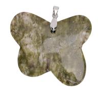 BAOFUYA Décor en Pierre de Cristal, Large Application, Sculpture et Polissage à la Main, Guérison et Décoration, Pierre Précieuse Sculptée à la Main pour la Fabrication de Colliers et (GREEN)