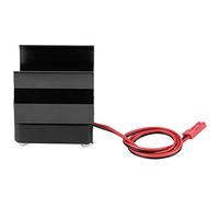 BAOFUYA Dissipateur Thermique de Moteur RC, Ventilateur de Refroidissement en Alliage D'aluminium pour Moteur brossé 540 550 3650 3660 3674, Moteur sans Balais, avec Grand Ventilateur 4 (BLACK)