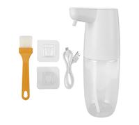 BAOFUYA Distributeur de Savon Automatique, Distributeur de Savon à Vaisselle sans Contact, ABS Mural 600 ML Rechargeable, Lumière LED Réglable à 4 Niveaux pour Cuisine, Salle de Bain, Lavage des