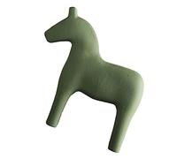 BAOFUYA Figurine de Cheval en Bois : Statue Artisanale Suédoise Vintage Inachevée en Pin pour Décoration de Maison et de Bureau avec un Symbolisme Riche (petite taille)