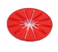 BAOFUYA Fixation de Protection contre les éclaboussures pour Mélangeur Vertical à Levage de Bol, Couvercle de Bol de Mélangeur, Accessoires de Déflecteur Anti-éclaboussures de Cuisine (rond rouge)