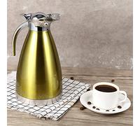 BAOFUYA Gandage en Alliage de Zinc Robuste Thermo Pot Coffee Ta thé avec Isolation Sous Vide, Idéal pour les Activités de Plein Air (1.5L)