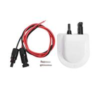 BAOFUYA Glande de Câble Solaire, Conception d'étanchéité d'étanchéité IP68 Conception de Sceau de Rauque Robuste Large Application Double Câble Glande D'entrée pour Le Boîtier D'entrée (White)