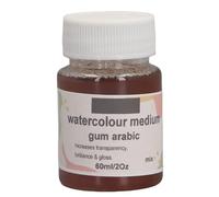 BAOFUYA Gomme Arabique, Bouteille de 60 Ml, Aquarelle Moyenne Transparente, Améliore le Pouvoir de Coloration, Retarde le Séchage pour la Peinture Artistique