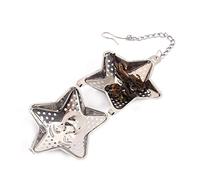 BAOFUYA Infuseur à thé en Chaîne étoile, Passoire en Acier Inoxydable avec Maille Fine pour thé en Feuilles et Herbes, Outil de Cuisine Parfait pour les Amateurs de