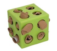 BAOFUYA Jouet Interactif pour Chien Cube de Puzzle, Distributeur de Friandises pour Chien Cube à Renifler D'enrichissement pour la Maison en Plein Air (Green)