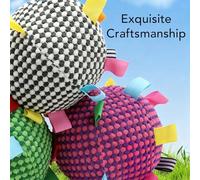 BAOFUYA Jouets Grinçants pour Chiens, Jouet Interactif pour Chien, Peluche Ronde Durable, à Mâcher Interactif, Cloche Intégrée pour Divertissement pour, pour (Green)