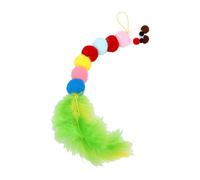 BAOFUYA Jouets pour Chats Attachement de Chenille Remplacement de la Baguette de Teaser Détachable Encourage la Poursuite et Le Bond pour Les Chats d'intérieur Jouet de Baguette de Chat de Jeu