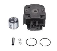 BAOFUYA Kit de Piston de Cylindre, Fer et Aluminium, Pièces de Cylindre de Débroussailleuse, Diamètre 44mm, adapté à l'équipement de Jardin TJ53E TJ53