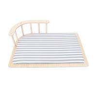 BAOFUYA Lit Hamac en Bois pour Chat, Lit surélevé en Bois Massif avec Coussin Doux et Clôture, Canapé- Pliable pour Chat, Assemblage et Nettoyage Faciles pour Chats, Petits Chiens, Coins Intérieurs