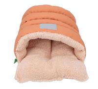 BAOFUYA Lit pour Chat Semi-fermé, Niche Chaude et Apaisante en Coton pour Chat avec Coussin Amovible pour Chaton D'intérieur et Petits Animaux de Compagnie (S)