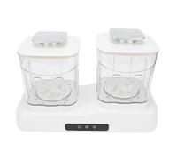 BAOFUYA Machine à Laver les Sous-vêtements à Double Compartiment, Petite Laveuse à Linge Rechargeable pour Chaussettes, Sous-vêtements et Soutien-gorge