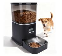 BAOFUYA Mangeoire Automatique Intelligente pour Chat, Bol d'alimentation Programmable à Double Alimentation de 6 L pour Chats et Chiens D'intérieur