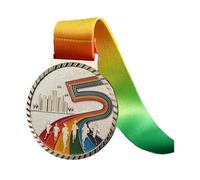 BAOFUYA Médaille Gagnante, Conception Vibrante, Matériau Durable, Texture Exquise Ruban coloré, Prix Encourageant, Récompense Inoubliable avec l'alliage Zinc Solide Participation pour le Sport