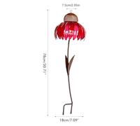 BAOFUYA Métalage D'Oiseau à Oiseaux Rose en Métal de la Graine de Décoration de Jardin Extérieur, Oiseau Climatique pour Les Amateurs de Nature, Métal Rouge 78 Cm * 18 Cm, Amour (Blue)