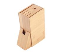 BAOFUYA Organisateur de Blocs de Couteau en Bambou avec L'environnement avec un Design Supérieur pour une Manipulation Facile au Couteau, un Ajout à N'importe Quelle Cuisine, une Couleur de Bois, 1