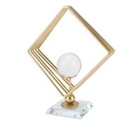 BAOFUYA Ornements de Boule de Cristal en Métal, Art Abstrait Moderne Cristaux d'or Support pour la Maison Bureau Photographie Accessoires Ornement de Pierres Précieuses