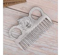 BAOFUYA Peigne de Cheval en Métal, Peigne pour Crinière et Queue pour Chevaux avec Dents Polies Durables, Conception de Poche pour Nettoyer les Cheveux de Cheval en Métal, Polissage Portable de la