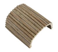 BAOFUYA Petits Animaux Ponts Flexibles de Tunnel en Bois Flexible pour Les Cobayes de Souris de Course - Jouets d'escalade pour Chinchilla, Rat, Rat (20 * 40CM)