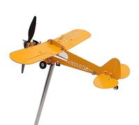 BAOFUYA Piper J3 Cub Girouette 3D en Métal, Décoration pour Jardin, Patio, Pelouse, Taille L