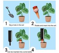 BAOFUYA Piquets D'irrigation Automatiques pour Plantes Hibou, 6 Pièces, Dispositifs en Spirale en Terre Cuite pour L'irrigation Intérieure et Extérieure, Idéaux pour Diverses Plantes