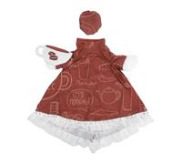 BAOFUYA Porch Goose Tenue, Costume de Robe de Statue d'oie Romantique et Mignonne avec Chapeau pour Une Statue de Ciment de 23 Pouces (Brun foncé)